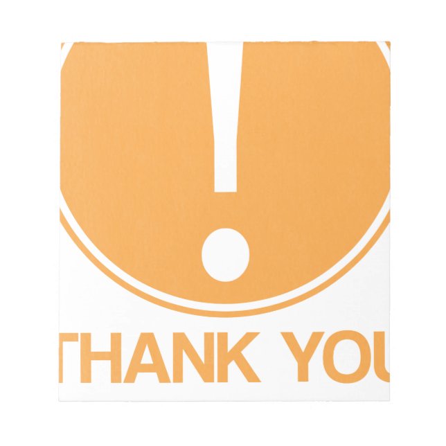 Attention, thank you for your attention notepad (Front)