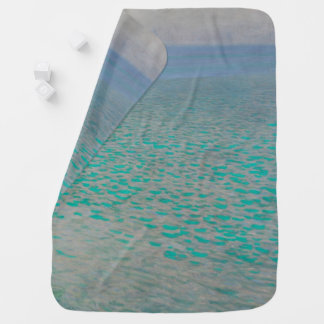 Attersee, Coastal Landscape Painting, Gustav Klimt Baby Blanket