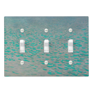 Attersee, Coastal Landscape Painting, Gustav Klimt Light Switch Cover