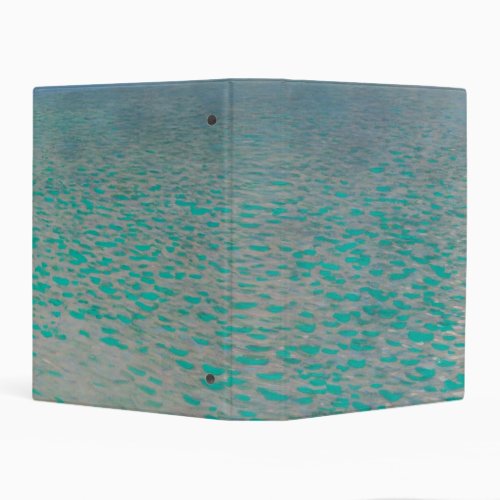Attersee, Coastal Landscape Painting, Gustav Klimt Mini Binder