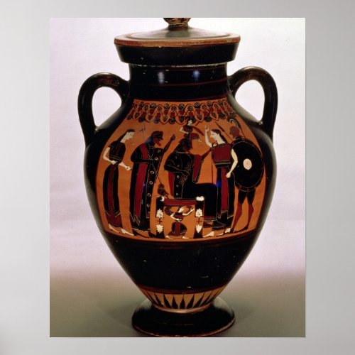 Attic black_figure amphora depicting the Birth of Poster