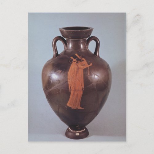 Attic red figure amphora postcard