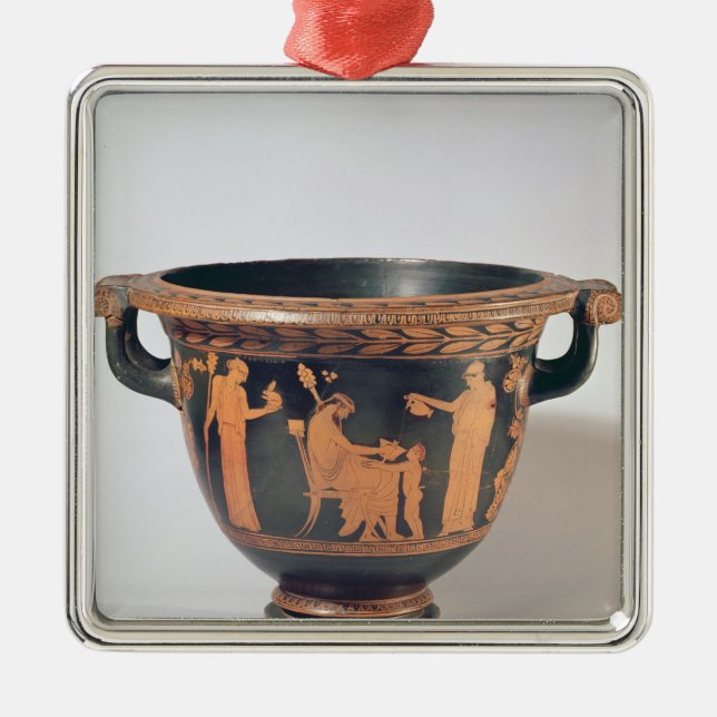 Attic red-figure bell krater, c.450-440 BC Metal Ornament (Front)