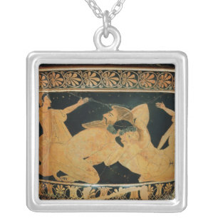 Attic red-figure calyx-krater 2 silver plated necklace