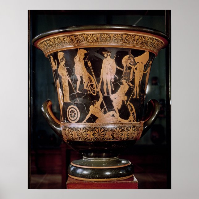 Attic red figure calyx krater poster (Front)