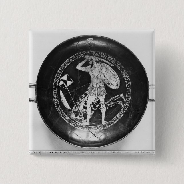 Attic red-figure cup pinback button (Front)