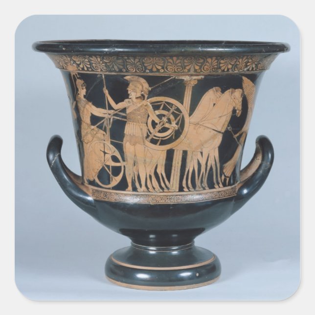 Attic red-figure kalyx krater square sticker (Front)