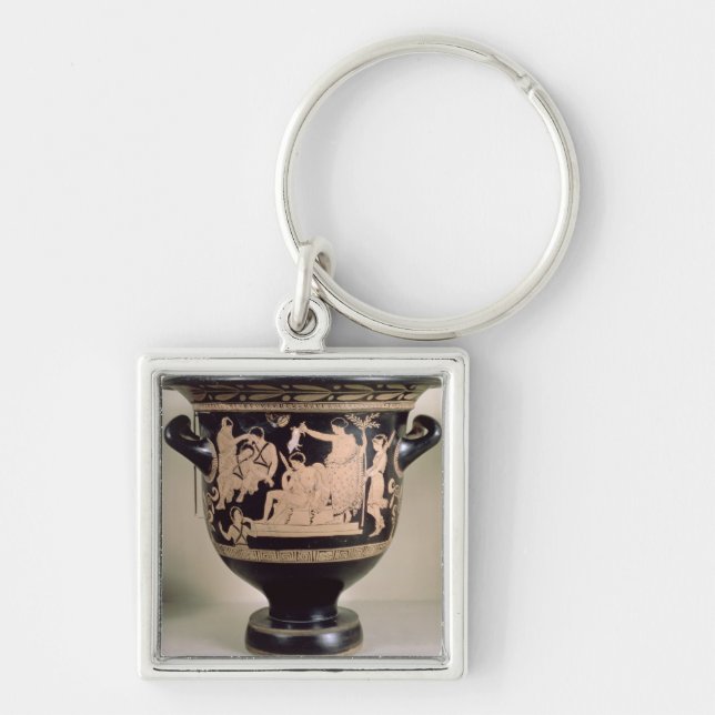 Attic red-figure krater depicting Orestes as suppl Keychain (Front)