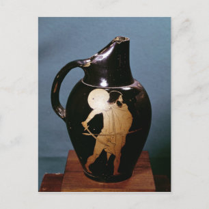 Attic red-figure oinochoe postcard