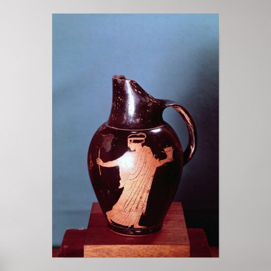 Attic Red Figure Oinochoe Poster Zazzle Com