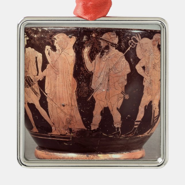 Attic red figure skyphos metal ornament (Front)