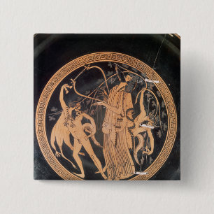 Attic red-figure vase pinback button