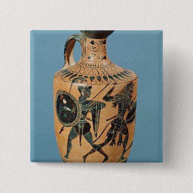 Attic Style Lekythos Pinback Button (Front)