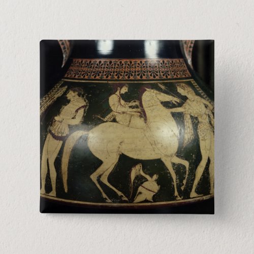 Attic white_figure amphora pinback button