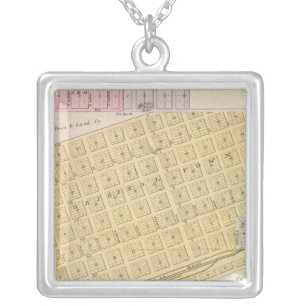 Attica, Crisfield, and Crystal Springs, Kansas Silver Plated Necklace