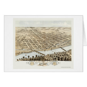 Attica, IN Panoramic Map - 1869