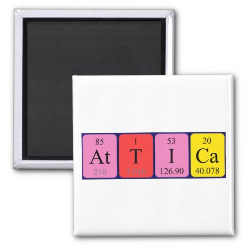 Attica periodic table name magnet