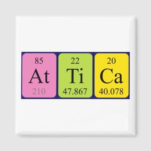 Attica periodic table name magnet