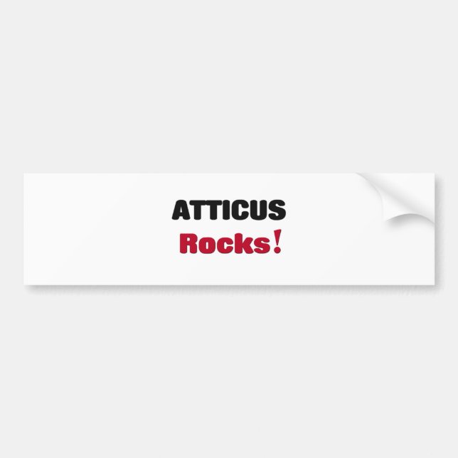 Atticus Rocks Bumper Sticker (Front)