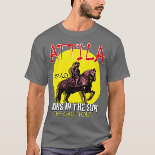 Attila Huns in the Sun Tour Mens Dark T_Shirt