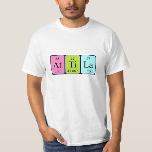 Attila periodic table name shirt