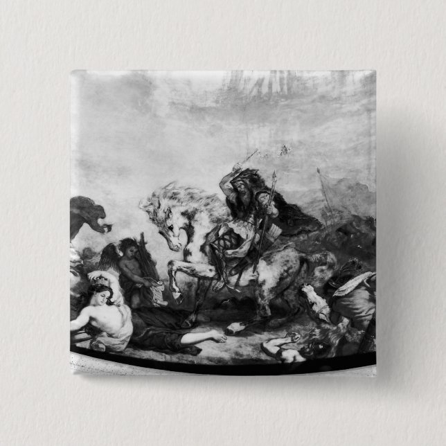 Attila the Hun  and his hordes Button (Front)
