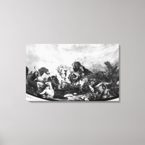 Attila the Hun  and his hordes Canvas Print