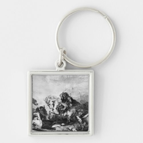 Attila the Hun  and his hordes Keychain