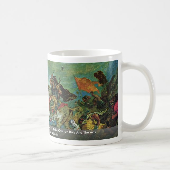 Attila Überreitet Italy And The Arts Details Coffee Mug (Right)