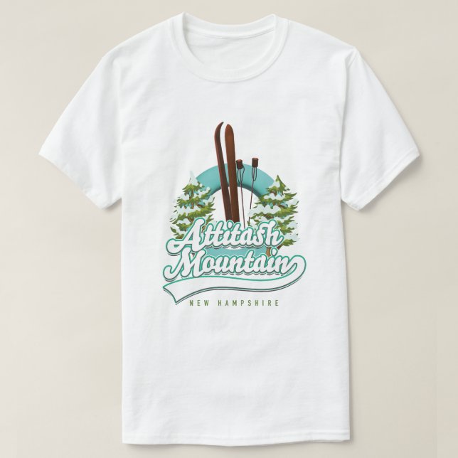 Attitash mountain new hampshire ski logo T-Shirt (Design Front)