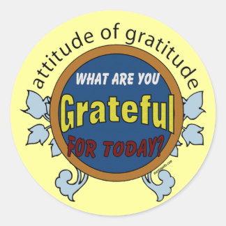 Gratitude Stickers | Zazzle