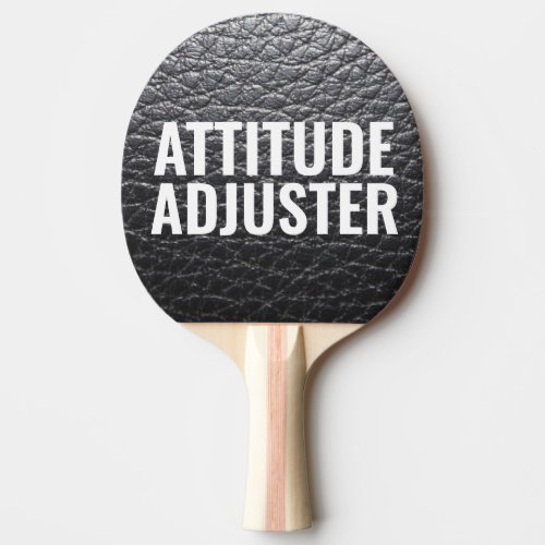 ATTITUDE ADJUSTER FAUX LEATHER PING PONG PADDLE