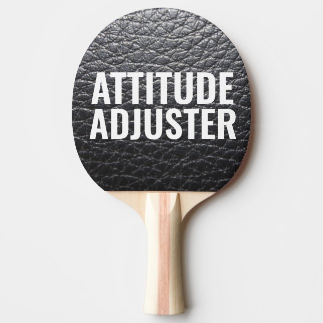 ATTITUDE ADJUSTER FAUX LEATHER PING PONG PADDLE (Front)