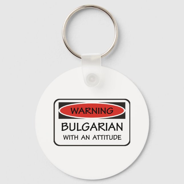 Attitude Bulgarian Keychain (Front)