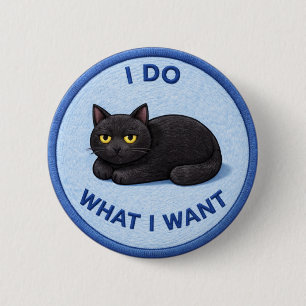 Attitude Cat Button