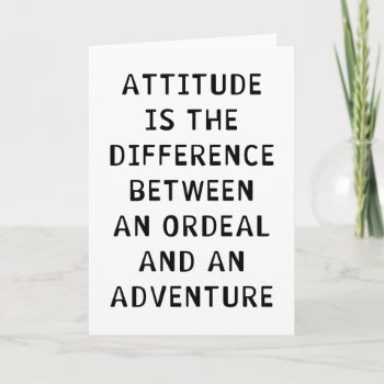 Attitude Difference Card by LabelMeHappy at Zazzle
