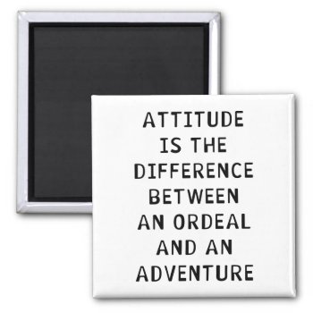 Attitude Difference Magnet by LabelMeHappy at Zazzle