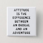Attitude Difference Pinback Button at Zazzle