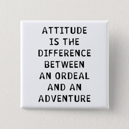 Attitude Difference Pinback Button
