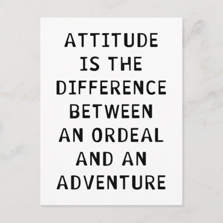 Attitude Difference Postcard