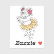 Attitude En Pointe | Custom-Cut Vinyl Sticker