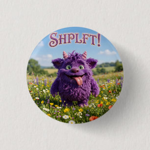 Attitude Fantasy Furry Critter Button
