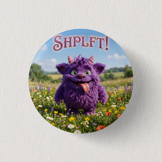 Attitude Fantasy Furry Critter Button (Front)