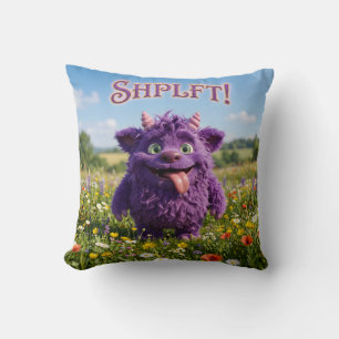Attitude Fantasy Furry Critter Throw Pillow