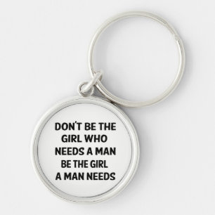 Attitude, Girl Power, Feminism, Motivational Quote Keychain