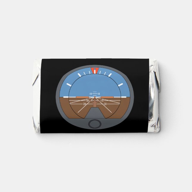 Attitude Indicator Aircraft Flight Instrument Hershey's Miniatures (Front)