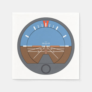 Attitude Indicator Aircraft Flight Instrument Napkins