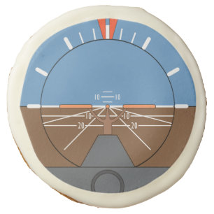 Attitude Indicator Aircraft Flight Instrument Sugar Cookie