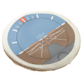 Attitude Indicator Aircraft Flight Instrument Sugar Cookie (Angled)