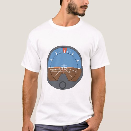 Attitude Indicator Aircraft Flight Instrument T_Shirt